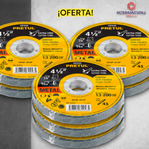 200 discos 4 1/2", Pretul corte de metal