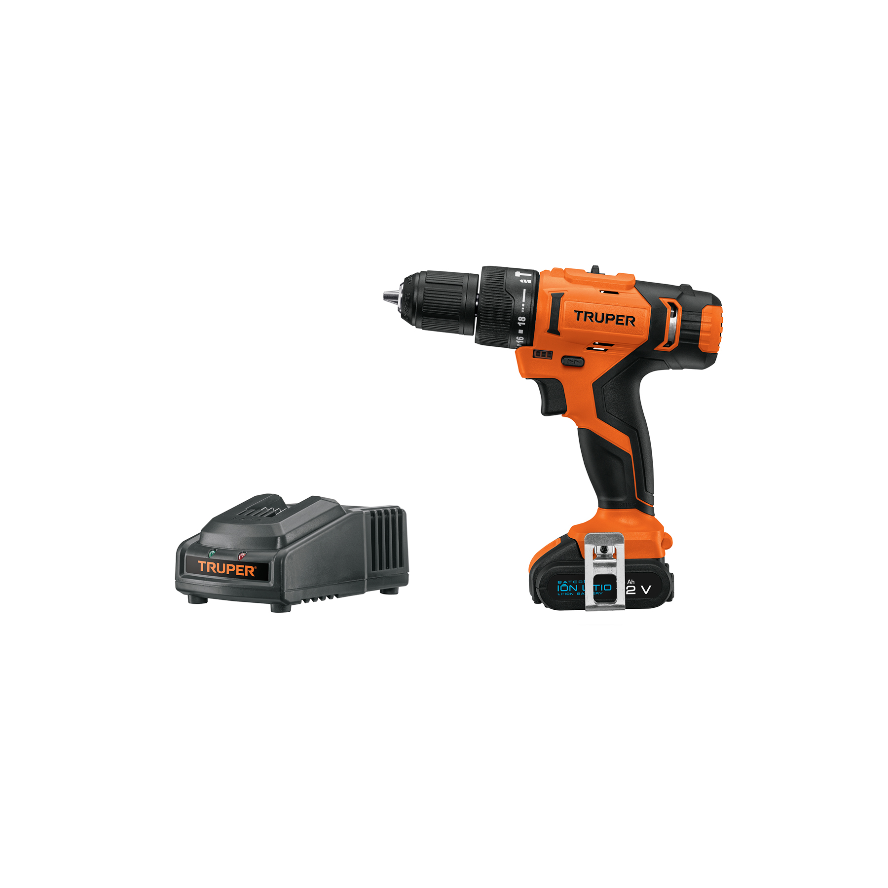 ROTOMARTILLO- BARRENO INALÁMBRICO 3/8', 12 V, TRUPER